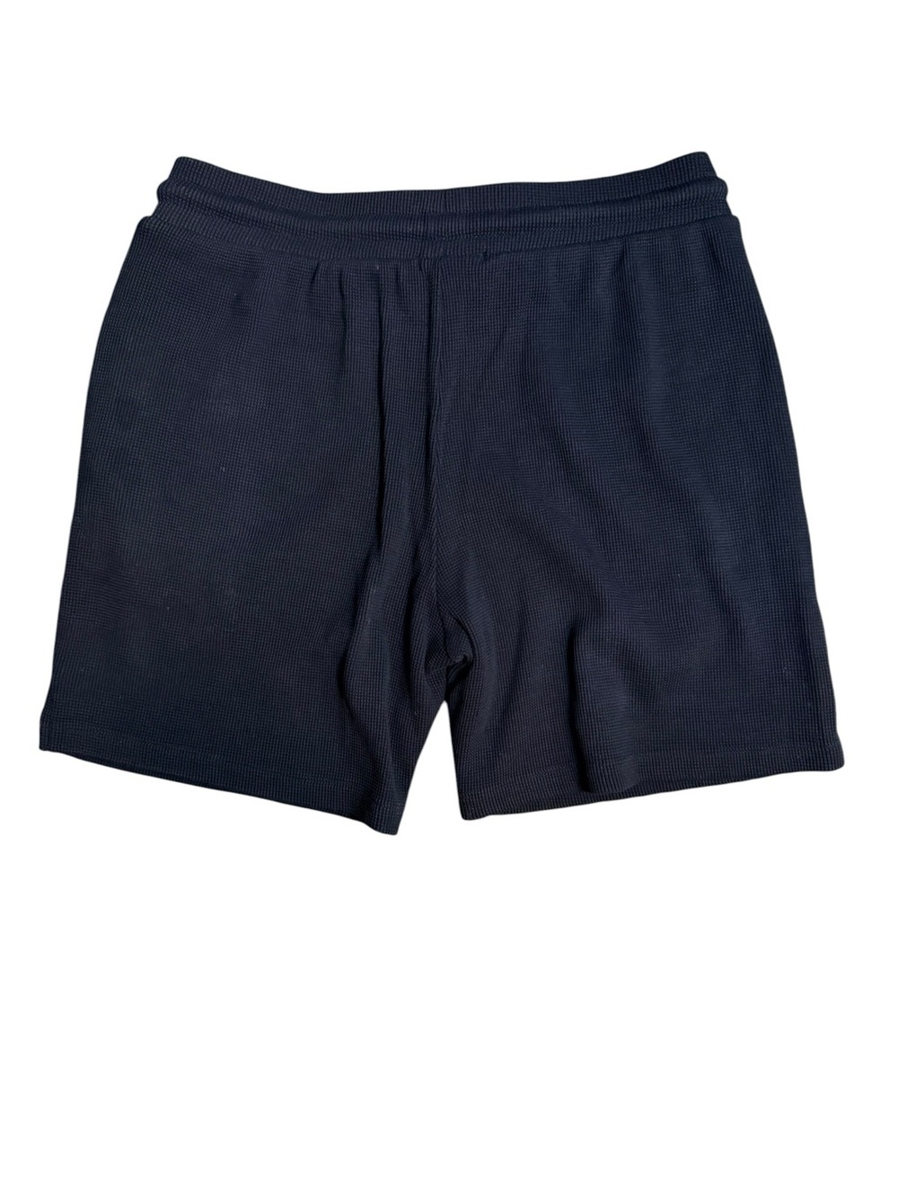 Forever 21 Black Waffle Knit Lounge Shorts XL Drawstring Pockets - Picture 3 of 9